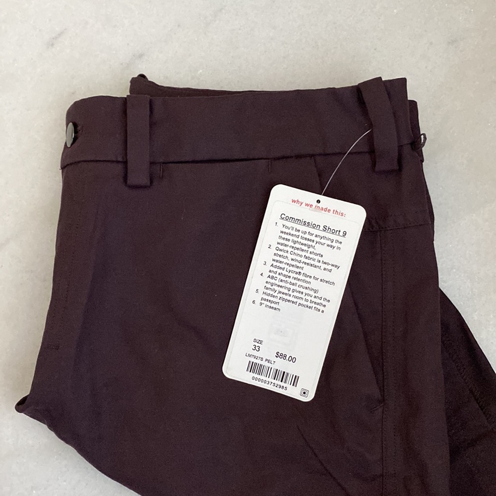 MENS Lululemon Commission Shorts 9”